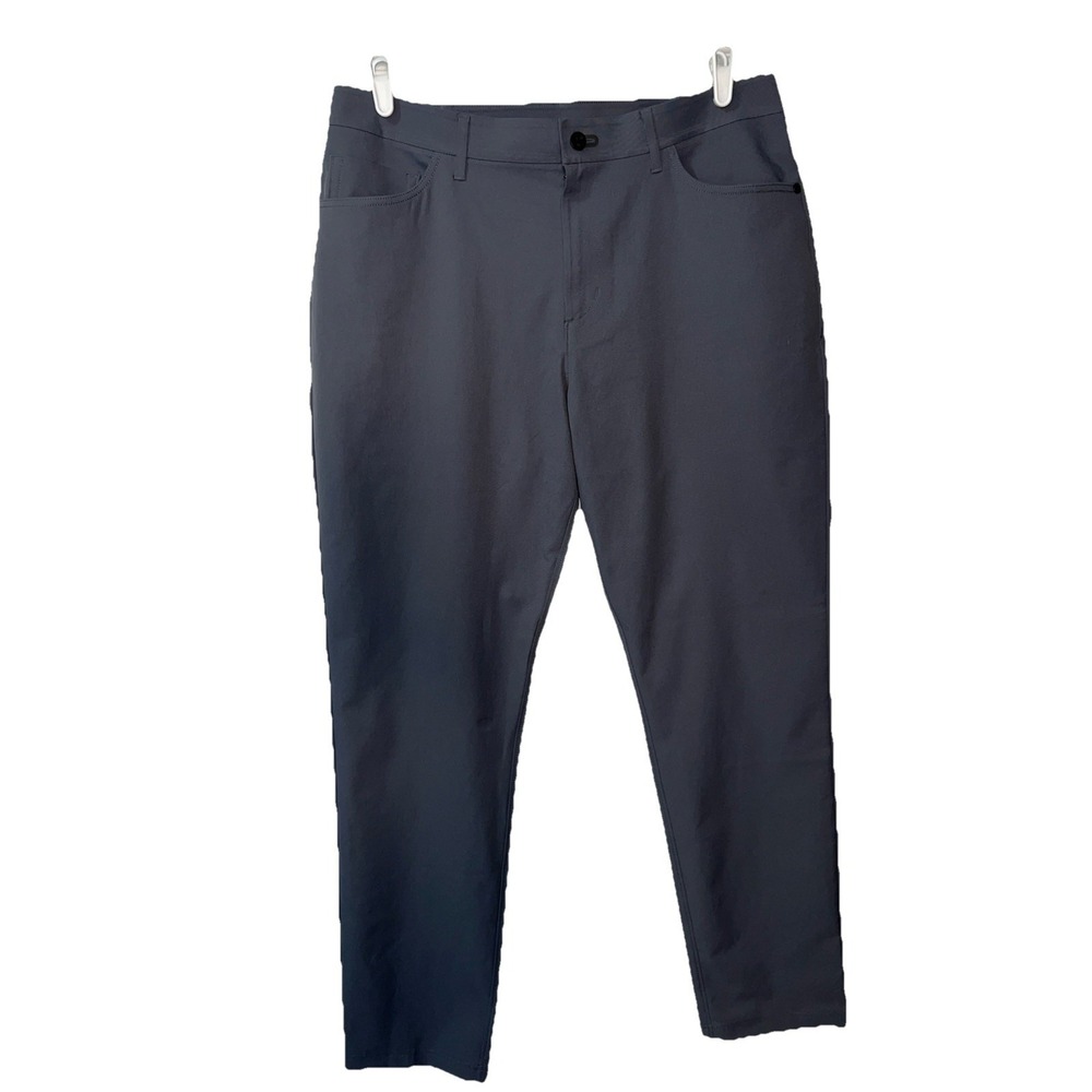 Public Rec Pants Mens 36x34 Fits (35x32) Gray Straight Stretch Chino Performance